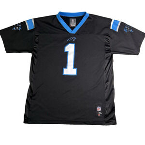 NFL Cam Newton #1 Carolina Panthers Jersey Youth XL 18/20 Football Sports Event